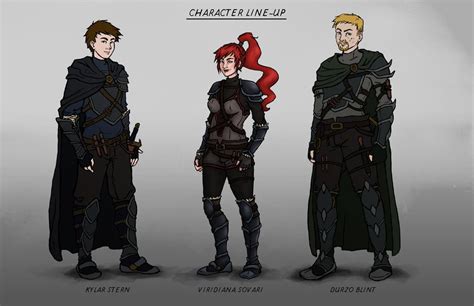 Character line up - fin | Bücher