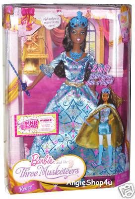 BARBIE AND THE THREE MUSKETEERS RENEE DOLL 2009 NEW | #103513548