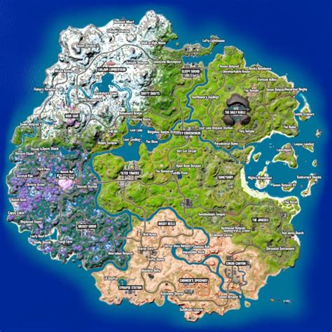 Fortnite: Chapter 3 - Season 3 Map (Landmarks, POIs & More)