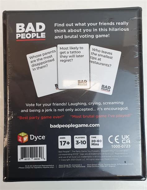 (Wi1) Bad People Card Game for Adults - Unopened | eBay