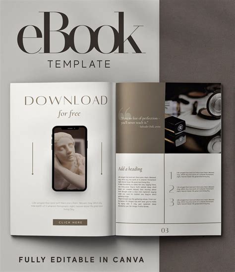 eBook Editable Canva Template - Work Book Template for Canva (1872946 ...