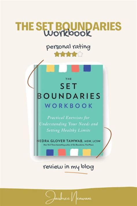 Set Boundaries Workbook - A Must-Read for Everyone - Jaishree Nenwani