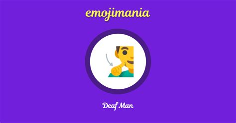 🧏‍♂️ Deaf Man emoji Copy & Paste - Emojimania