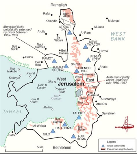 Israeli Settlements and Palestinian Neighborhoods in East Jerusalem | IMEU