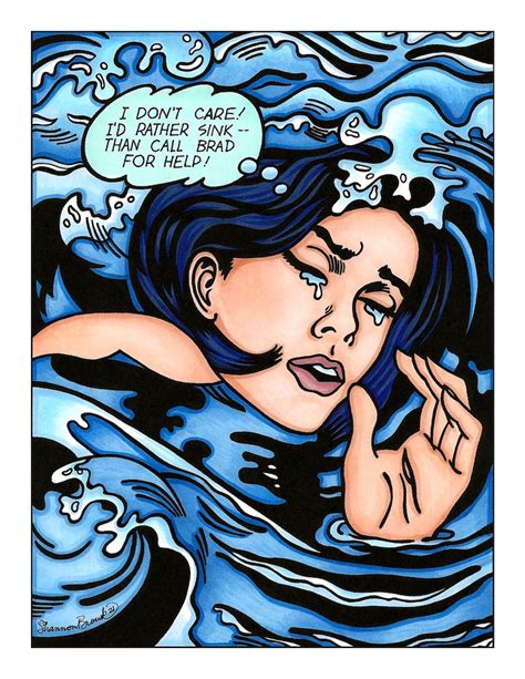 Drowning Girl, Roy Lichtenstein, Pop Art, Famous Artist Coloring Page ...