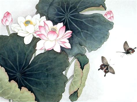 Lotus Painting Wallpapers - Top Free Lotus Painting Backgrounds ...