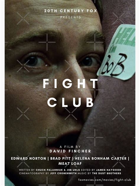 "FIGHT CLUB EDWARD NORTON POSTER" Sticker by mikceys | Redbubble