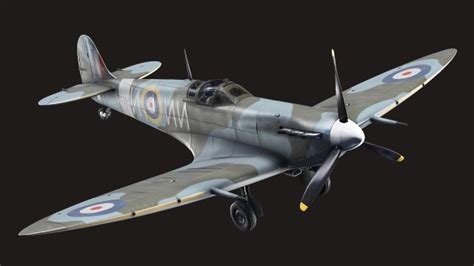 Supermarine Spitfire 3D Model // RenderCrate - Free & HD Objects