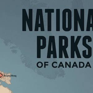 Canada National Parks Map 18x24 Poster - Etsy