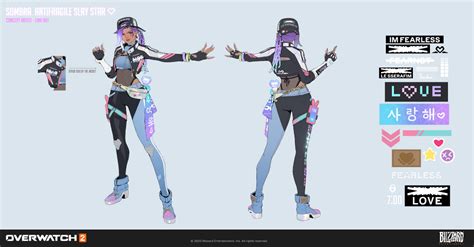 ArtStation - Overwatch 2: LE SSERAFIM x Overwatch 2 Sombra Skin Concept ...