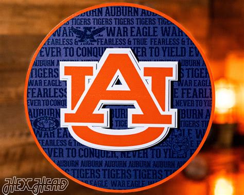 Auburn University Vintage Metal Wall Art– Hex Head Art