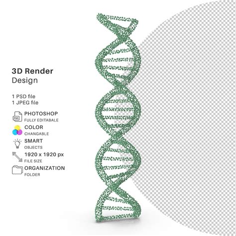 Premium PSD | Abstract virus structure 3d modeling psd file realistic virus