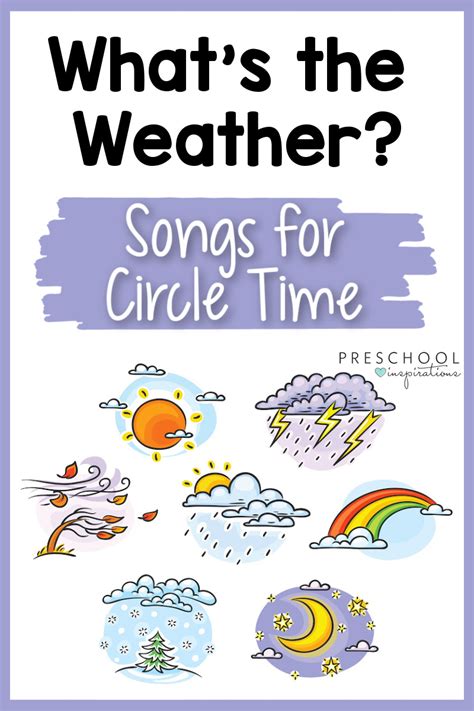 Weather Songs for Kids - Preschool Inspirations