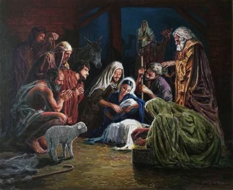 The Birth Of Christ Painting