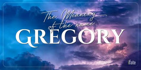 The Meaning of the Name "Gregory", and Why Numerologists Like It