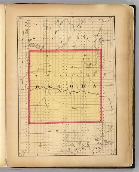 (Map of Oscoda County, Michigan) - David Rumsey Historical Map Collection