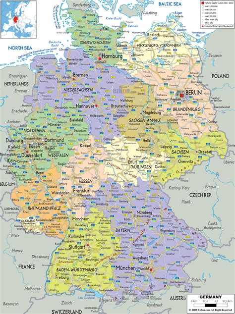 Maps of Germany | Detailed map of Germany in English | Tourist map of Germany | Road map of ...