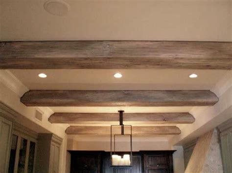 Rustic beams can be added with the existing crown molding | Faux ceiling beams, Wood beam ...