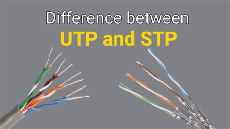 Difference in UTP and STP Cables | Ethernet Cables | Network Cables | Difference in UTP and STP ...