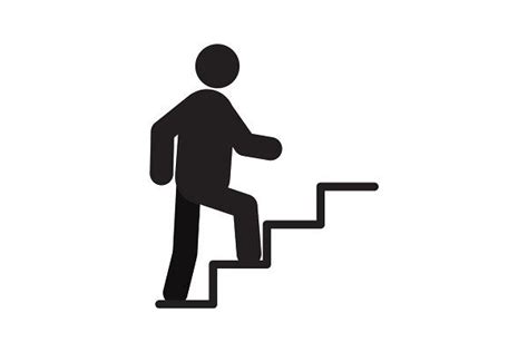 Man walking up stairs silhouette icon | Walking up stairs, How to draw stairs, Stairs