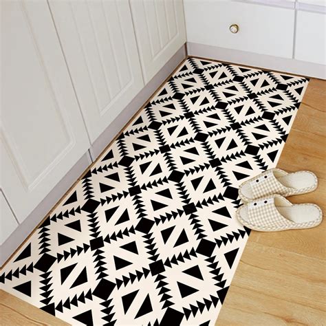 Funlife anti slip floor stickers beige&black geometry Wall Sticker ...