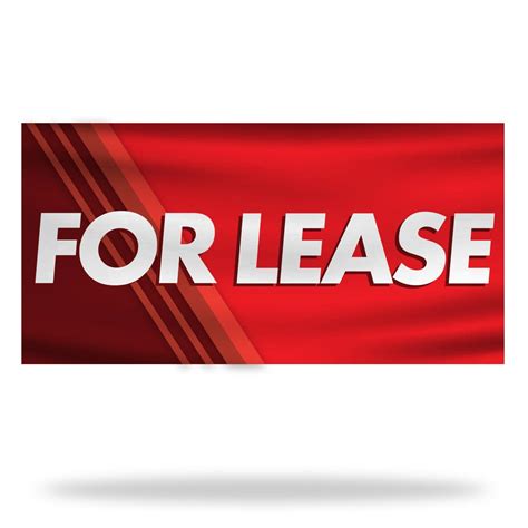 For Lease Flags & Banners Design 01 - Free Customization | Lush Banners