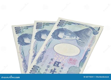 Banknotes of the Japanese Yen Stock Image - Image of background, asia ...