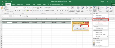 How to Create a Calendar in Excel | Step by Step Process