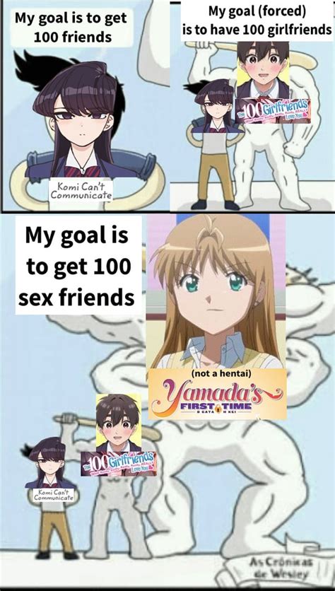 Now that 100 girlfriends is airing, I can finally make this meme : r/goodanimemes