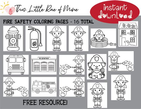 Fire Prevention Week Coloring Sheets