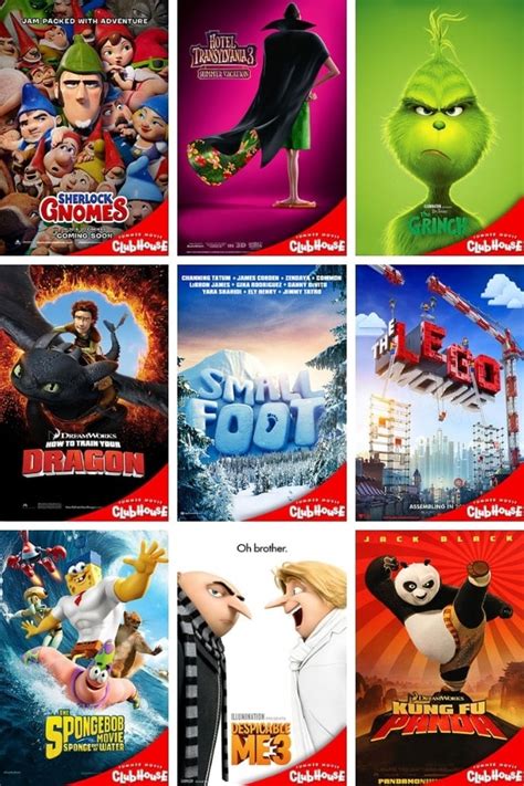 Cinemark Summer Movie Clubhouse Schedule 2019 **UPDATED**