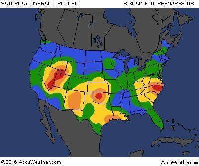 Pollen Count Map | Map, Counting, Pastel colors