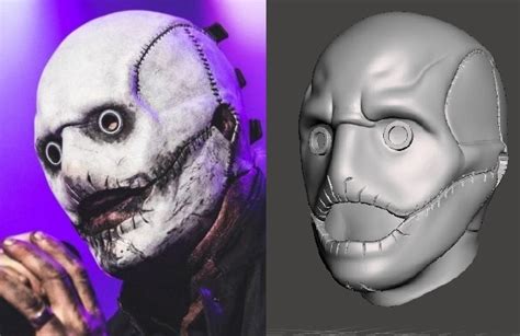 STL file Slipknot Corey Taylor mask (2021-2022 Tour) 🪨 (OBJ and 3MF)・3D print design to download ...