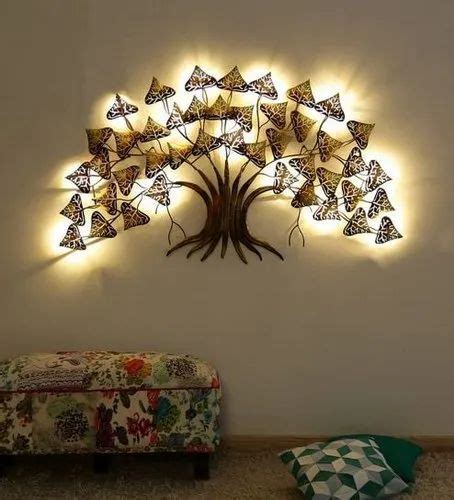 LED Side Fall Tree Metal Wall Art, Size: 56 X 56 Inches at best price ...