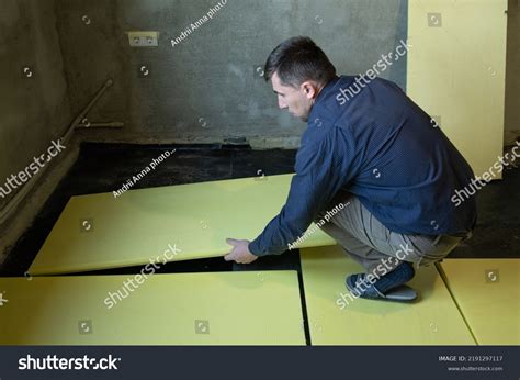 Installation Expanded Polystyrene Floor Insulation Expanded Stock Photo 2191297117 | Shutterstock