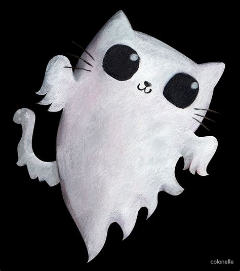 "Ghost Cat" by colonelle | Redbubble