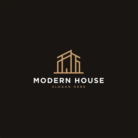 Modern house logo design 8096910 Vector Art at Vecteezy