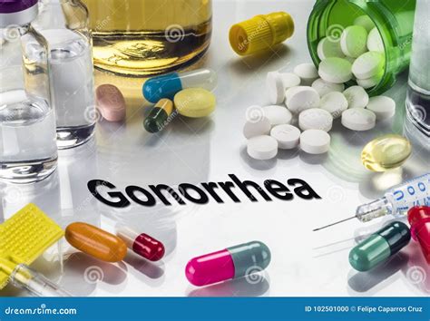 Gonorrhea, Medicines As Concept of Ordinary Treatment, Conceptual Image ...