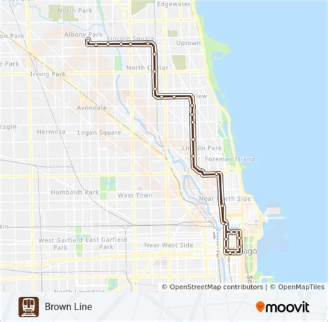 Cta Brown Line Chicago Map