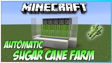 Minecraft: Full-Auto SUGAR CANE FARM Tutorial (1.13) | Minecraft farm, Minecraft blueprints ...