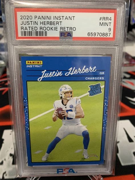 JUSTIN HERBERT 2020 Instant Color Match Rated Rookie Re