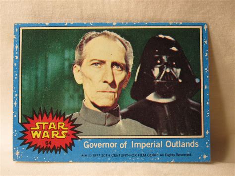 1977 Star Wars - a New Hope Trading Card #64: Governor of Imperial Outlands