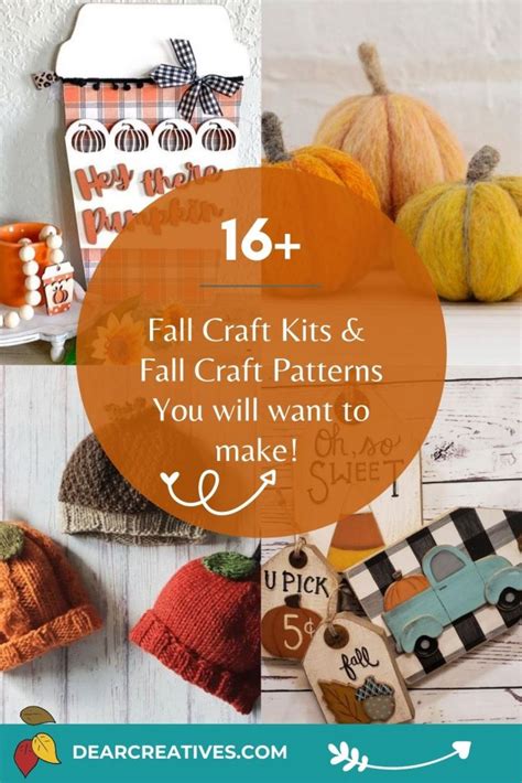 16+ Awesome Fall Craft Kits And Craft Patterns To Make Dear Creatives