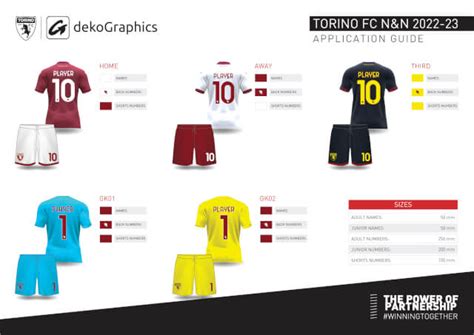 TORINO FC X dekoGraphics Names & Numbers