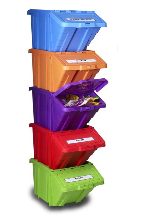 Fun and stackable Recycle bin | Reciclaje, Decoración de unas, Proyectos