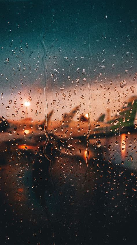 Rainy Sunset, city, drops, lights, nature, rain, raindrops, weather, wet, HD phone wallpaper ...