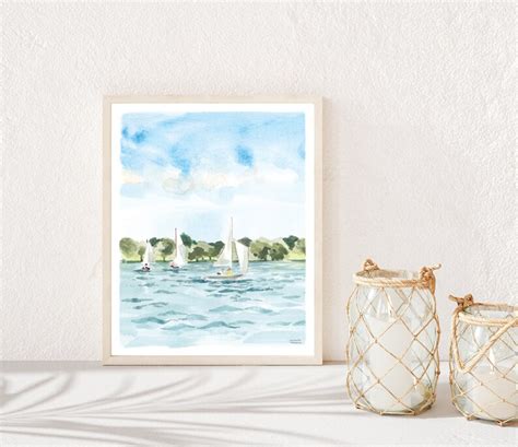 Lake House Wall Art Coastal Wall Art Coastal Art Print | Etsy