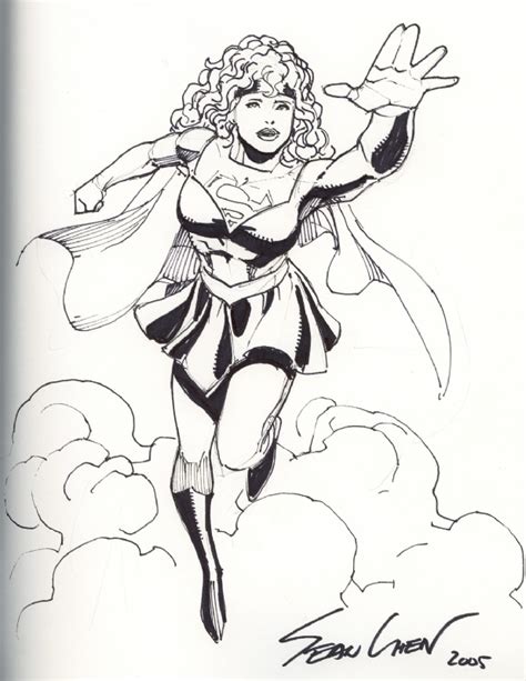 80's Supergirl, in Stephen Zegers's Supergirl Comic Art Gallery Room