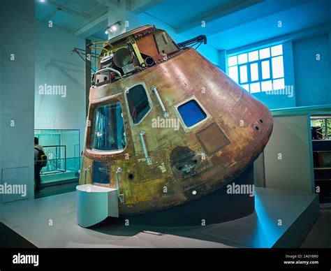 The Apollo 10 space capsule crewed by astronauts Thomas Stafford, John ...