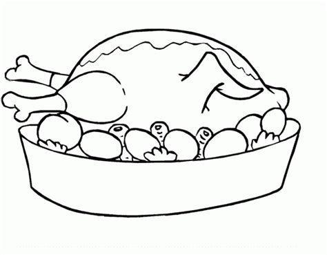 Get This Food Coloring Pages Roast chicken y45cv
